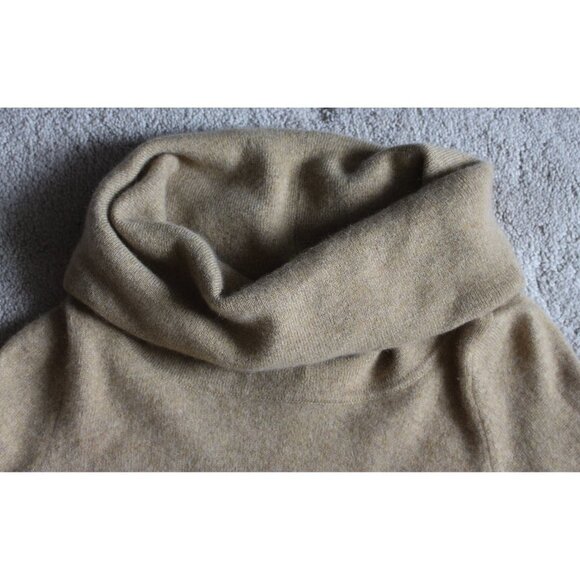 Cynthia Rowley - 100% Cashmere Oversize Cowl Neck Tunic in Tan, Medium - Picture 6 of 10
